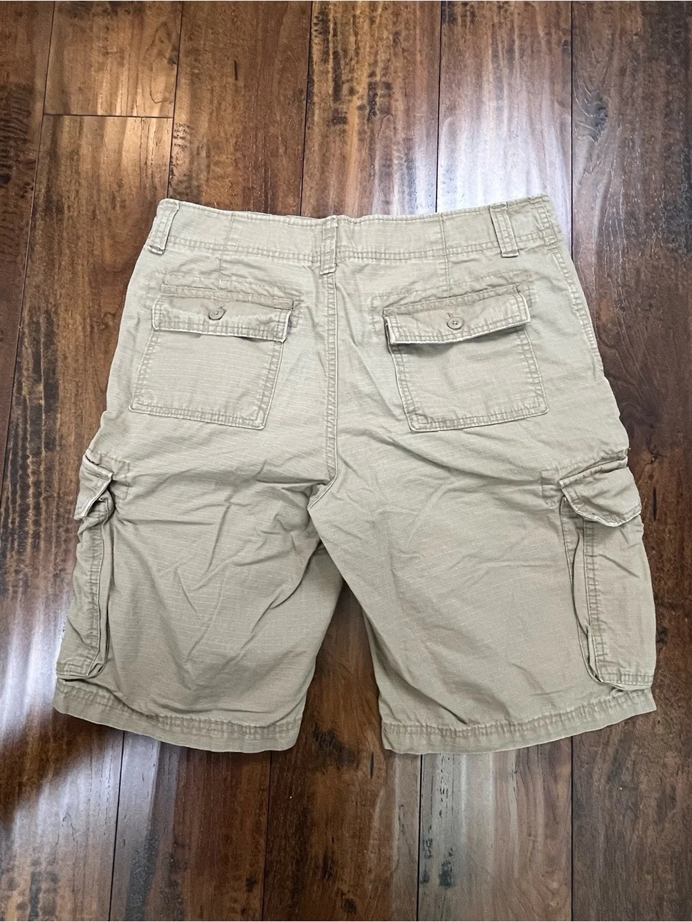 GOODFELLOW & CO. Men’s Beige Cargo Shorts Canvas 100% Cotton Size 32
